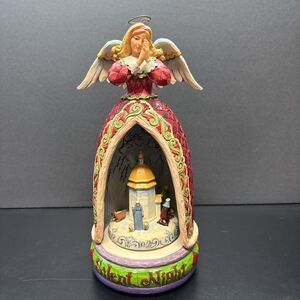 Jim Shore Musical Nativity Angel  #C4006648 “Silent Night”